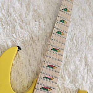 Chitarra Elettrica a 6 Corde Verde, Corpo in Mogano, Tastiera in Palissandro e Acero, Marca <span class=keywords><strong>Ibn</strong></span>, Pickup Stev-Vai HSH, Tremolo Nero, Spedizione Rapida - Product Image 5