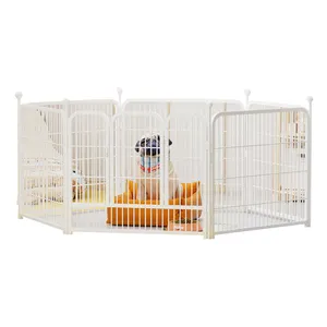 Foldable Metal Square Tube Indoor Outdoor Pen Small Animal Pet Dog Fence for Dogs Cats Pet Puppy Play Pen