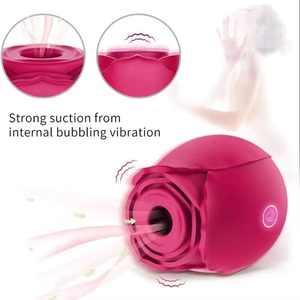 2026 Happy Meeting Mini Rose Vibrator 9 velocità, Massaggiatore per capezzoli e clitoride con funzione di aspirazione e vibrazione, Vibratore Rose standard, Sex Toy - Product Image 4