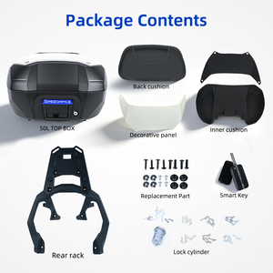 Boîtes à bagages pour moto X-ADV 750 avec support de montage, installation rapide, 50L PP pour Honda XADV750 (2017-2021), Top Case - Product Image 4