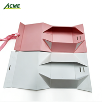 Boîte cadeau pliante en papier avec impression personnalisée en gros, matériaux recyclés, impression UV, fermeture magnétique