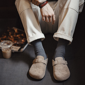 Sandales pour hommes Maden, style sabot décontracté, en daim, à enfiler, avec embout de protection, type chaussons, <span class=keywords><strong>chaussures</strong></span> pieds nus, tendance été 2026 - Product Image 5