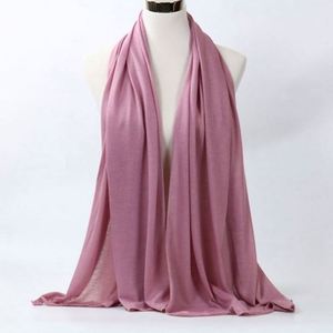 Good Quality <b>Wraps</b> Soft Shawls Chiffon Scarves Hijabs Fashion Muslim Scarf Hijab Large Size Plain Women - Product Image 5