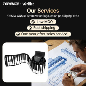 <span class=keywords><strong>Clavier</strong></span> électronique numérique professionnel Terence 88 touches, piano enroulable, 128 rythmes et sons, design pliable et portable - Product Image 4