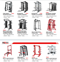 Machine Smith Commerciale en Acier, Rack à Squat Multifonctionnel, Équipement de Musculation pour Clubs de Fitness et Haltérophilie