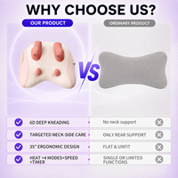 Coussin de massage Shiatsu ergonomique pour le cou et les épaules, contour à 35 degrés pour le soutien musculaire latéral et le confort quotidien