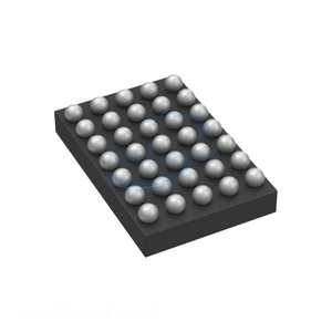 Distributeur agréé de circuits intégrés (PMIC) 35 WFBGA, WLBGA MAX77831BEWB+T IC REG BUCK BOOST ADJ 2A 35WLP Kit composants électroniques - Product Image 1