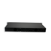 Boîtier de serveur audio-vidéo électronique en aluminium anodisé brossé sur mesure 1U 19 pouces 300 mm pour montage en rack