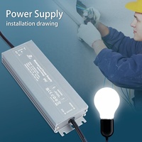 DUSKTEC - Transformador de Corriente Constante a Prueba de Agua para LED de 24 V, 12 V, IP67, 100 W, 120 W, Controladores LED Lineales
