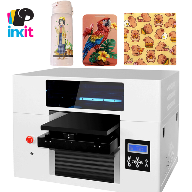 INKIT ZZ2E Smart UV Printer for Bottle Glass Acrylic UV Printing Machine for Small Businesses