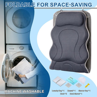 SUREWALHOME Oreiller de bain complet pour baignoire-Oreiller de baignoire extra long et épais avec tête, dos et soutien lombaire Coussin de spa