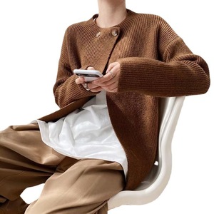 المرأة الكورية أوائل الخريف نمط كسول جديد فضفاض سترة بأكمام طويلة - Product Image 5