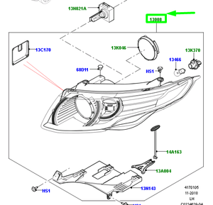 LR072970 LR072968 16 pines conjunto de Faros delanteros para <span class=keywords><strong>Range</strong></span> <span class=keywords><strong>Rover</strong></span> <span class=keywords><strong>Evoque</strong></span> 2012 2013 2014 <span class=keywords><strong>2015</strong></span> 2016 luces de coche Y108 - Product Image 4