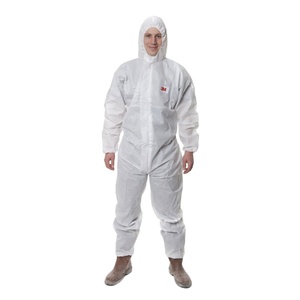 Cheap Breathable Spunbond PP Non Woven Protective <strong>Coverall</strong> Disposable Polypropylene <strong>Coverall</strong> With Hood Zipper - Product Image 4