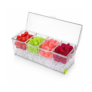 Minimalist Transparent Plastic Divided Food Container Freshness Preservation Dishwasher Safe Eco-Friendly for Kitchen Party Use - Product Image 3