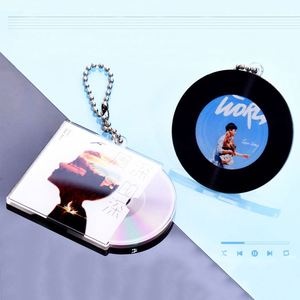 Porte-clés en acrylique personnalisé pour CD, support de CD en acrylique, mini-boîte de CD en acrylique, porte-clés NFC en acrylique personnalisé avec puce, motif dessin animé/anime - Product Image 2