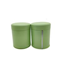 Fabricant personnalisé de boîte de thé en métal de qualité alimentaire 250g boîte de conserve ronde de café Matcha avec couvercles de valve boîte de poudre verte vide