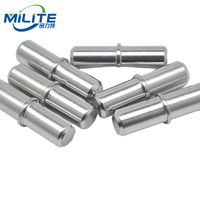 Goupilles métalliques dorées de haute précision, directement de l'usine, pour usage dentaire avec filetage interne