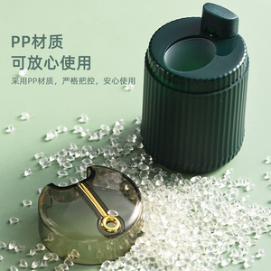 <b>Toothpick</b> Holder Automatic Pop Out Dark Green Plastic Creative Design For Home Use - Product Image 2