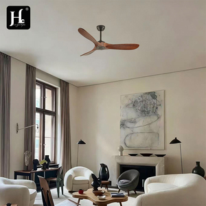 Wooden LED <b>ceiling</b> fan lamp <b>remote</b> <b>control</b> modern bedroom living room 6-speed reversible silent DC motor - Product Image 6