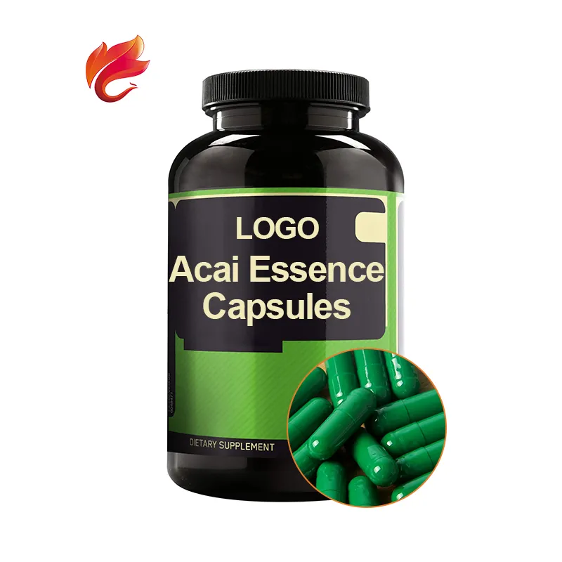 500mg OEM Natural Happy Slim Acai Fruit Essence Supplement Capsules