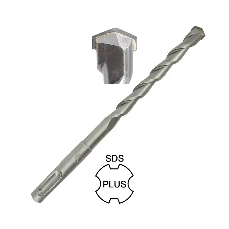RCT 13pcs SDS PLUS 4 Cutter Full Carbide Tipped Hammer Drill Bit for Brick Stone and Concrete