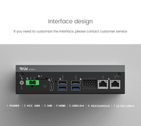 Mini serveur personnalisable X86 Intel sans ventilateur CPU J6412 4 Go/128 Go, ordinateur industriel IPC XC9016 avec interface RS232, PC industriel