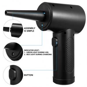 Mini Soplador de Aire para Auto, PC, Teclado de Computadora, 51000 RPM, Inalámbrico, Elimina el Polvo, 3 Velocidades, Soplador Eléctrico Comprimido de 51000 RPM para Secar el Auto - Product Image 2