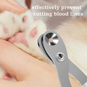 プロのステンレス鋼ペットネイルクリッパートリマー爪グルーミングはさみ小型犬猫用プラスチックアクセサリー猫ペット - Product Image 4