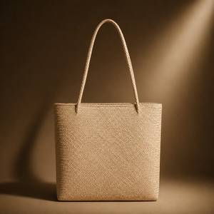 Eco-friendly Durable <b>Straw</b> Woven Tote <b>Bag</b> Solid Color Bohemian Style Open Top Summer Beach Women's Handbag - Product Image 4