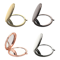 Miroir pour décoration de maison Miroir de poche en métal avec logo personnalisé Mini miroir de maquillage cadeau promotionnel personnalisé