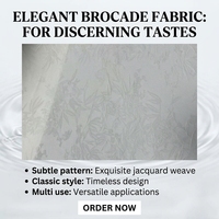 Tissu brocart tricoté 100 % polyester imperméable à motif tissé personnalisé pour vêtements et textiles de maison - Échantillon de poids moyen disponible