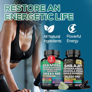 OEM <span class=keywords><strong>Shilajit</strong></span> kapsul <span class=keywords><strong>Herbal</strong></span> lumut laut lumut laut minyak biji hitam Ashwagandha jahe <span class=keywords><strong>Shilajit</strong></span> Rhodiola Rosea 60 Kapsul suplemen - Product Image 4