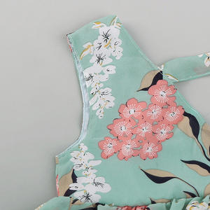 ชุดเดรสลำลองเด็กผู้หญิงลายดอกไม้ราคาประหยัด - Product Image 6