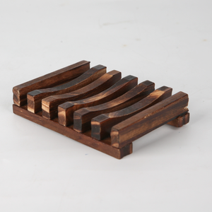 Étui à <span class=keywords><strong>Savon</strong></span> Décoratif en Bambou Écologique Naturel à Rainures, Ensemble Moderne de Six Pièces, <span class=keywords><strong>Porte</strong></span>-<span class=keywords><strong>Savon</strong></span> Auto-Drainant pour Salle de Bain et <span class=keywords><strong>Douche</strong></span> - Product Image 4