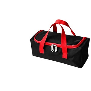 Bolsa de Herramientas de Tela Oxford, 37x28x8cm, Doble Asa, 5-9 Bolsillos, Capacidad de 200 Lb, Color Rojo - Product Image 1