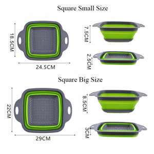 Colador Plegable Ecológico de Plástico con Ganchos para Lavar Frutas y <span class=keywords><strong>Verduras</strong></span>, Cestas de Almacenamiento, <span class=keywords><strong>Escurridor</strong></span> de Platos - Product Image 5