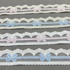 ZSY 1.5 inci putih 100% warna murni kecil ikatan simpul Guipure renda Trim katun bordir garmen membuat jala renda - Product Image 2