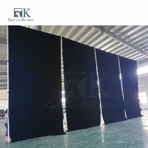 Sistema de Cortinas de Aluminio con Soporte para Tubos y Cortinas, Kit de Fondo de Tela Negra Desmontable, Precio de Fábrica - Product Image 6
