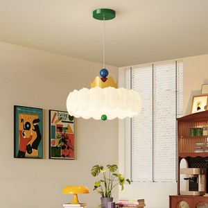 French Vintage Cream <b>Ceiling</b> <b>Light</b> Led Warm <b>Light</b> Retro Feather Style Master Bedroom <b>Light</b> - Product Image 1