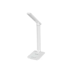 Lámpara de Escritorio LED VOLTECK de 8W con 5 Niveles de Iluminación, Control Táctil, Diseño Minimalista, Cuerpo de Plástico Blanco, CA 85-265V, 25000 Horas de Duración - Product Image 1