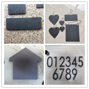 <span class=keywords><strong>Plaque</strong></span> d'adresse en <span class=keywords><strong>ardoise</strong></span> Signes de maison Signe en pierre suspendue en <span class=keywords><strong>ardoise</strong></span> - Product Image 4