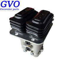 Pièces d'excavatrice KHJ19271 KHJ19270 SH-6 CX-C CX130C CX240C CX210C CX220C CX380C – Pédale de commande hydraulique à 8 trous pour le déplacement (vanne au pied)