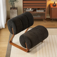 Fauteuil d'occasion de style nordique, chaise simple pour chambre à coucher ou balcon, canapé de loisirs design pour salon