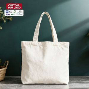 Eco-Friendly Cotton Tote <b>Bag</b> <b>Large</b> Capacity Reusable DIY Shoulder <b>Bag</b> Folding Grocery Handbag Custom Print <b>Canvas</b> Shopping <b>Bag</b> - Product Image 2