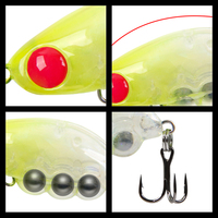 Leurre de pêche dur OEM 35mm 3.9g, type crayon coulant, mini-insecte, avec bille d'acier fixe, pour truite, matériel de pêche artificiel