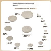 Petits aimants en terres rares, aimants puissants en néodyme Ndfeb N35 N48 N50 N45 N52, formes rondes 10X1 10X2 6X3 8X2 8X3 10X3