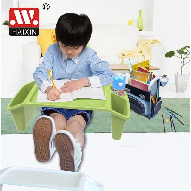 New Design Folding Lightweight Kid's Tables Folding Laptop Table Bed Study Desk With Storage Compartment