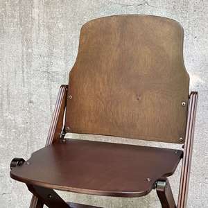 Silla Plegable de Madera Maciza Vintage con Pintura en Aerosol y Estructura Resistente al Desgaste para <span class=keywords><strong>Keter</strong></span>, Teatro, Cafetería, Postres, Hogar Moderno - Product Image 6