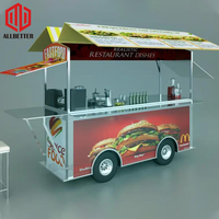 Stand professionnel de Hot-Dog, chariot de collation de rue, chariot de nourriture Mobile de crème glacée à vendre, vente d'usine, feuille galvanisée de rue